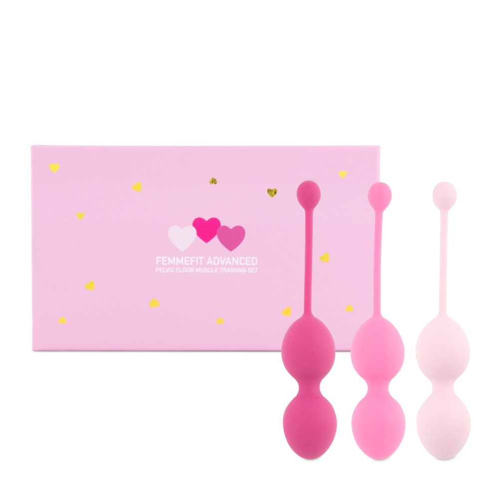 Набір вагінальних кульок для просунутих FeelzToys - FemmeFit Advanced Pelvic Muscle Training Set - зображення 1
