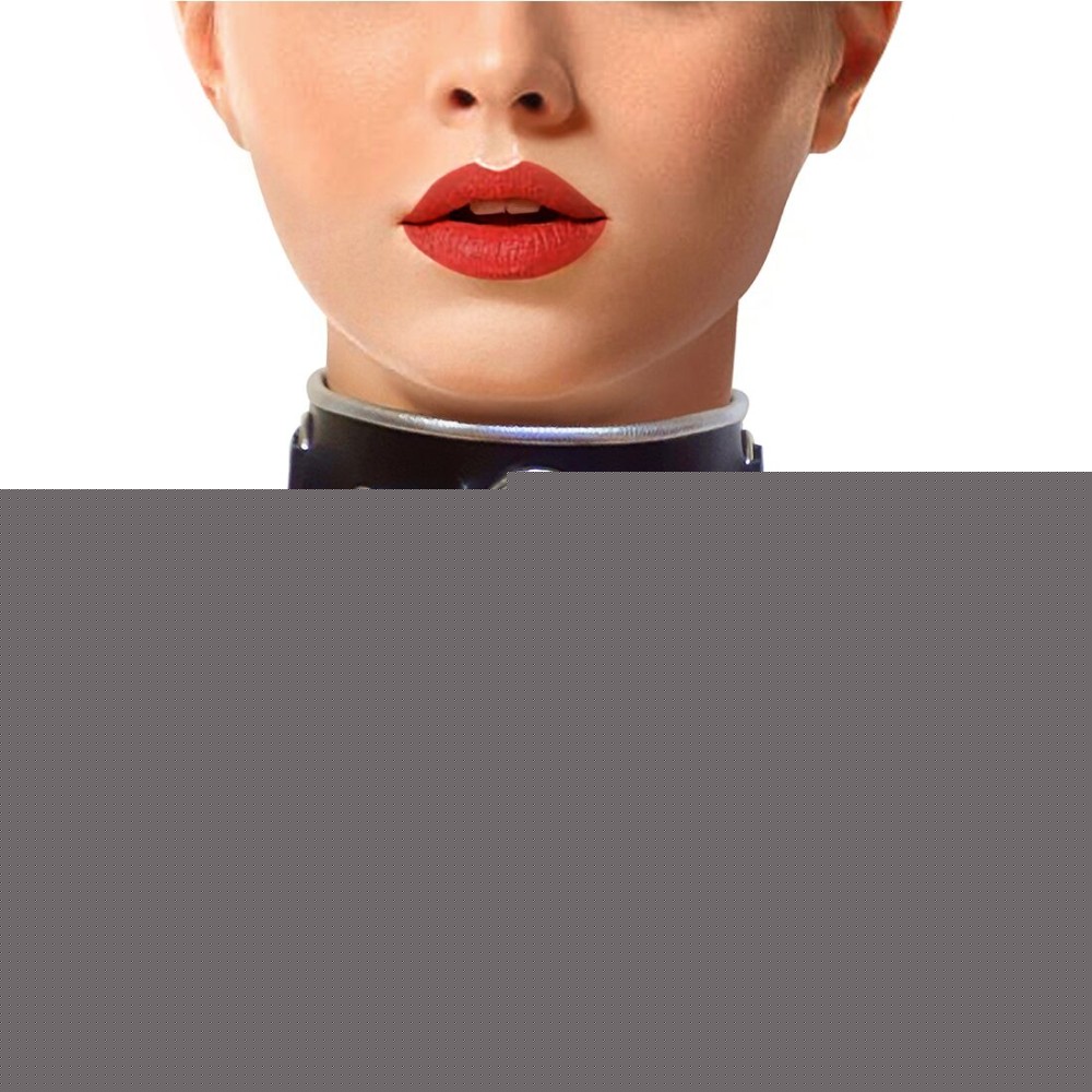 Ошейник из натуральной кожи со стразами и кольцом Art of Sex -  Collar Ring - зображення 1