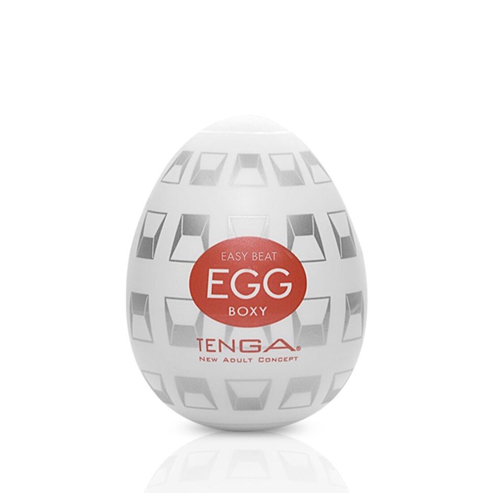 Мастурбатор-яйце Tenga Egg Boxy з геометричним рельєфом - зображення 1