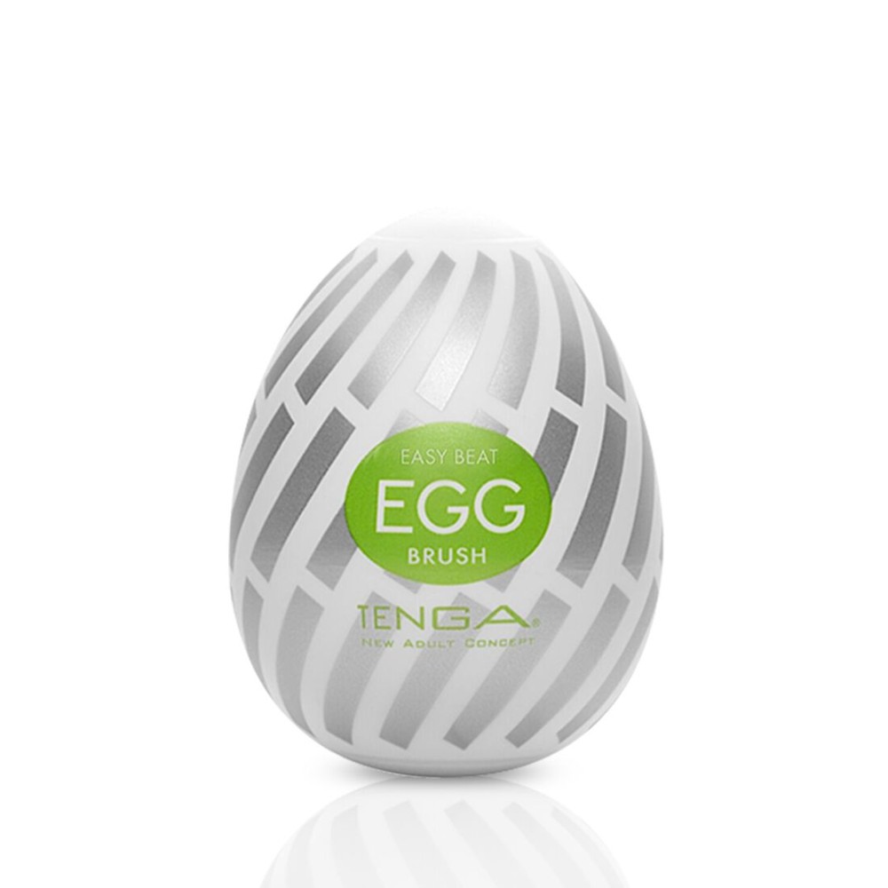 Мастурбатор-яйце Tenga Egg Brush з рельєфом у вигляді великої щетини - зображення 1