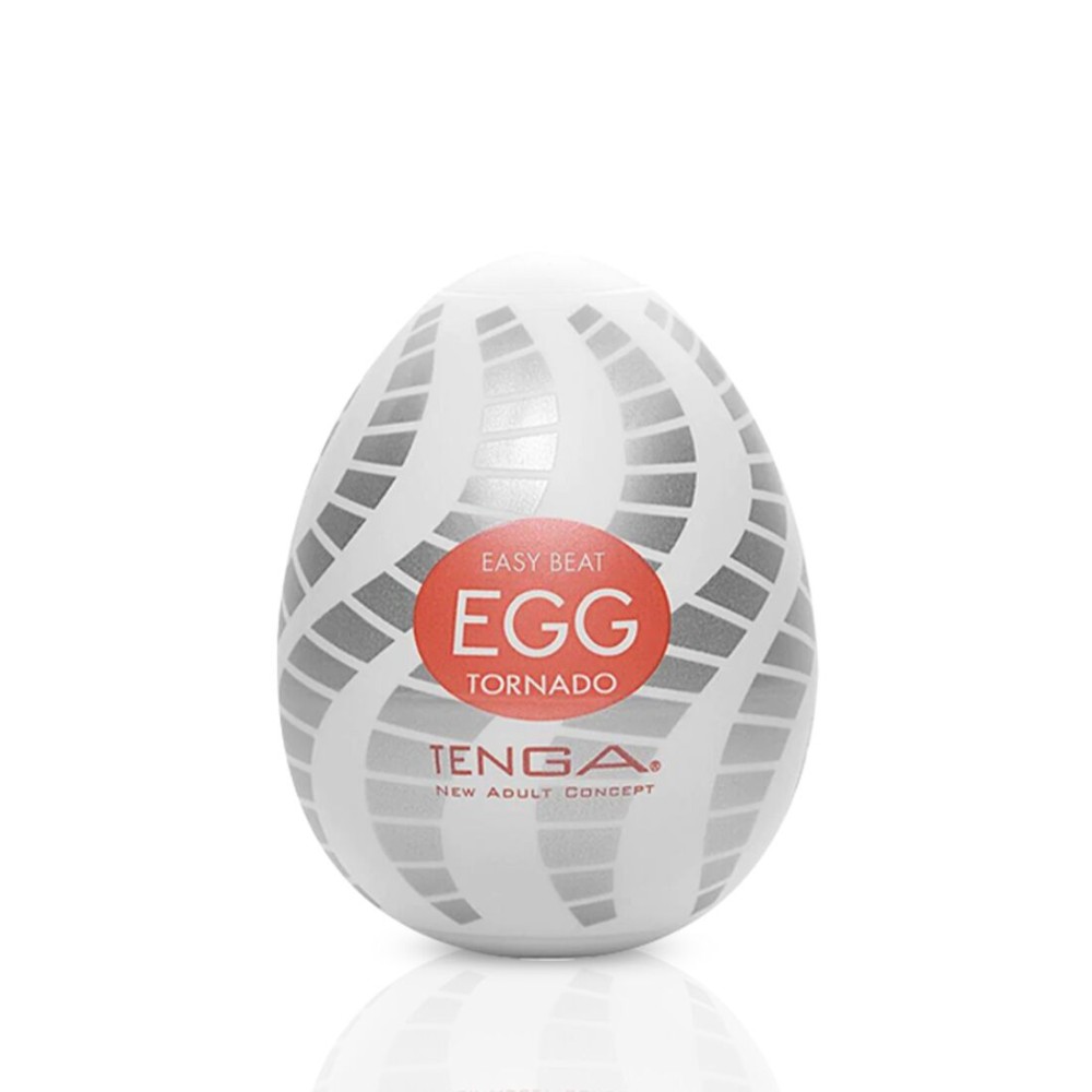 Мастурбатор-яйце Tenga Egg Tornado зі спірально-геометричним рельєфом - зображення 1