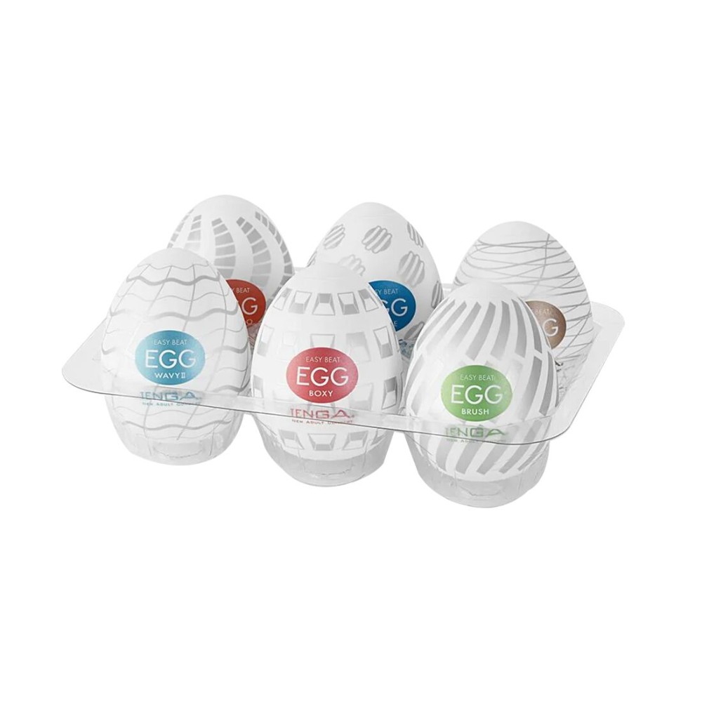 Набір мастурбаторів-яєць Tenga Egg New Standard Pack (6 яєць) - зображення 1