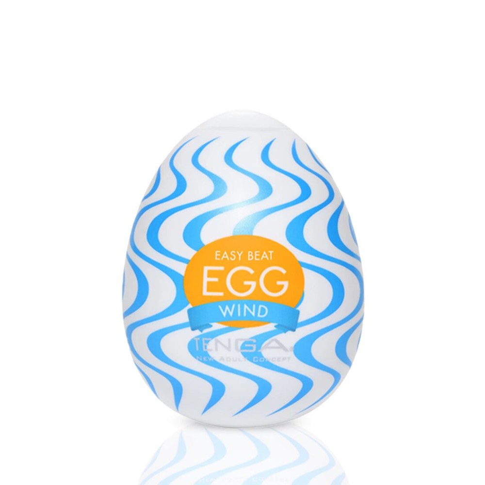 Мастурбатор-яйце Tenga Egg Wind із зиґзаґоподібним рельєфом - зображення 1