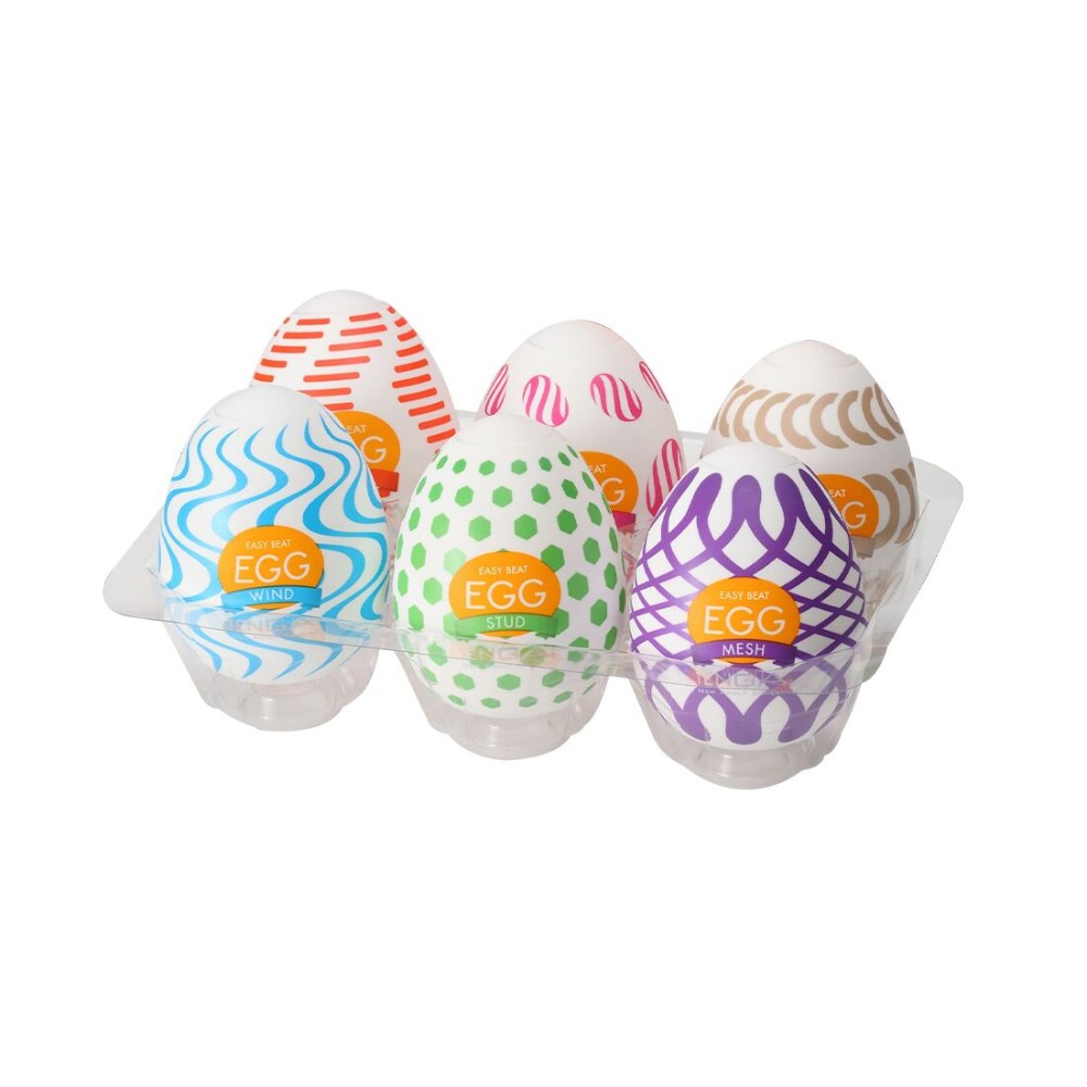 Набір мастурбаторів-яєць Tenga Egg Wonder Pack (6 яєць) - зображення 1