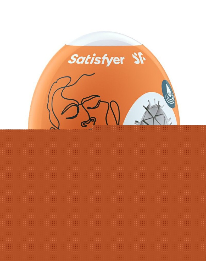 Самозмащувальний мастурбатор-яйце Satisfyer Masturbator Egg Crunchy, одноразовий, не потребує змазки - зображення 1