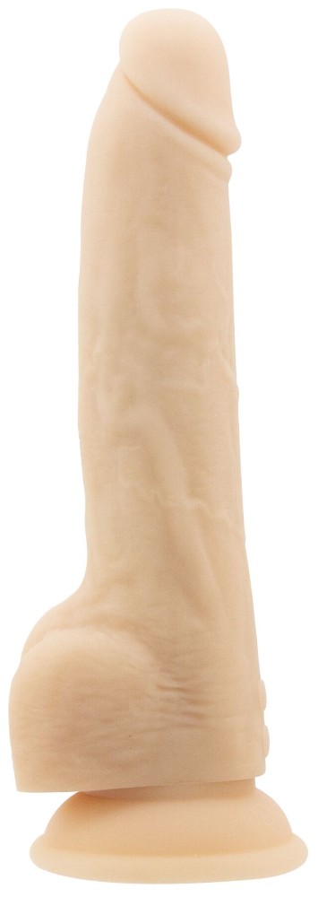Фалоімітатор з пульсацією Naked ADDICTION Dominic 9″ Vanilla, пульт ДК, діаметр 4,2 см - зображення 1