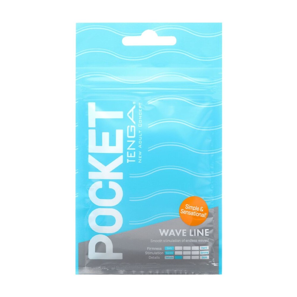 Мастурбатор TENGA Pocket Wave Line - зображення 1