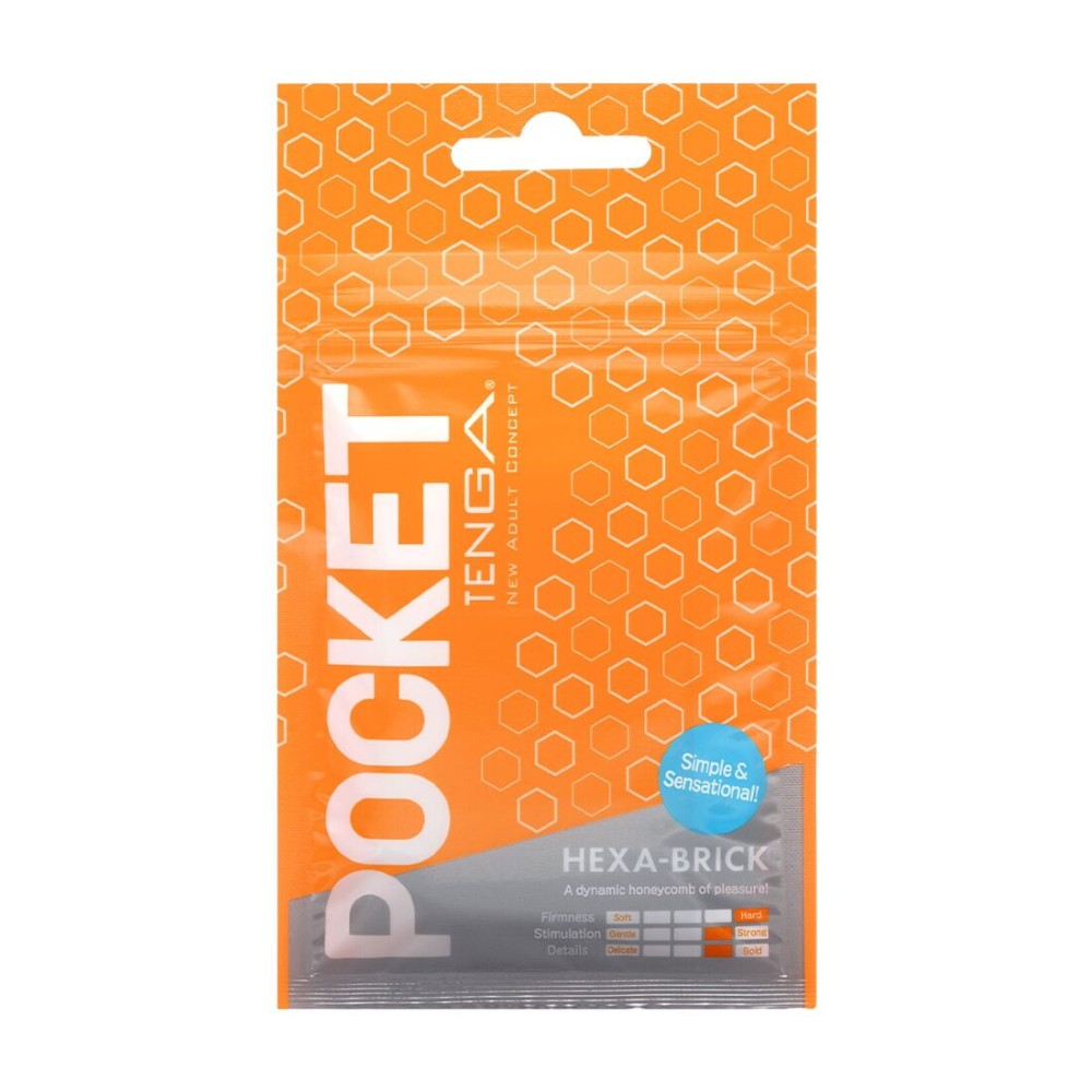 Мастурбатор TENGA Pocket Hexa-Brick - зображення 1