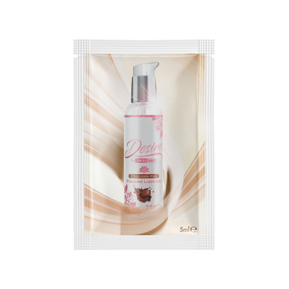 Пробник лубриканта на  водній основі Desire by Swiss Navy Chocolate Kiss 5 мл - зображення 1
