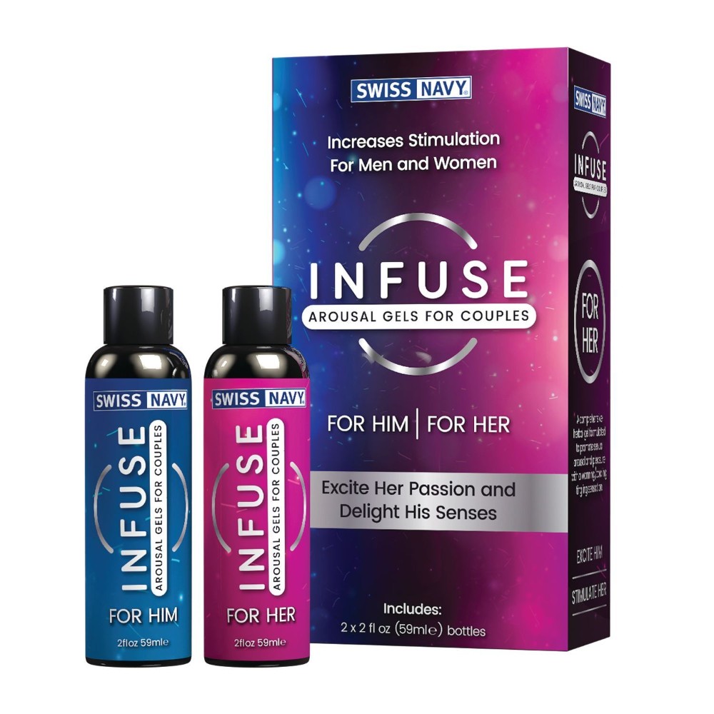 Збуджувальні гелі для пар Swiss Navy Infuse Arousal Gels for Couples 2×59 мл - зображення 1
