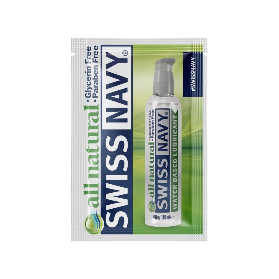 Пробник лубриканта для чутливої шкіри Swiss Navy All Natural 5 мл - зображення 1