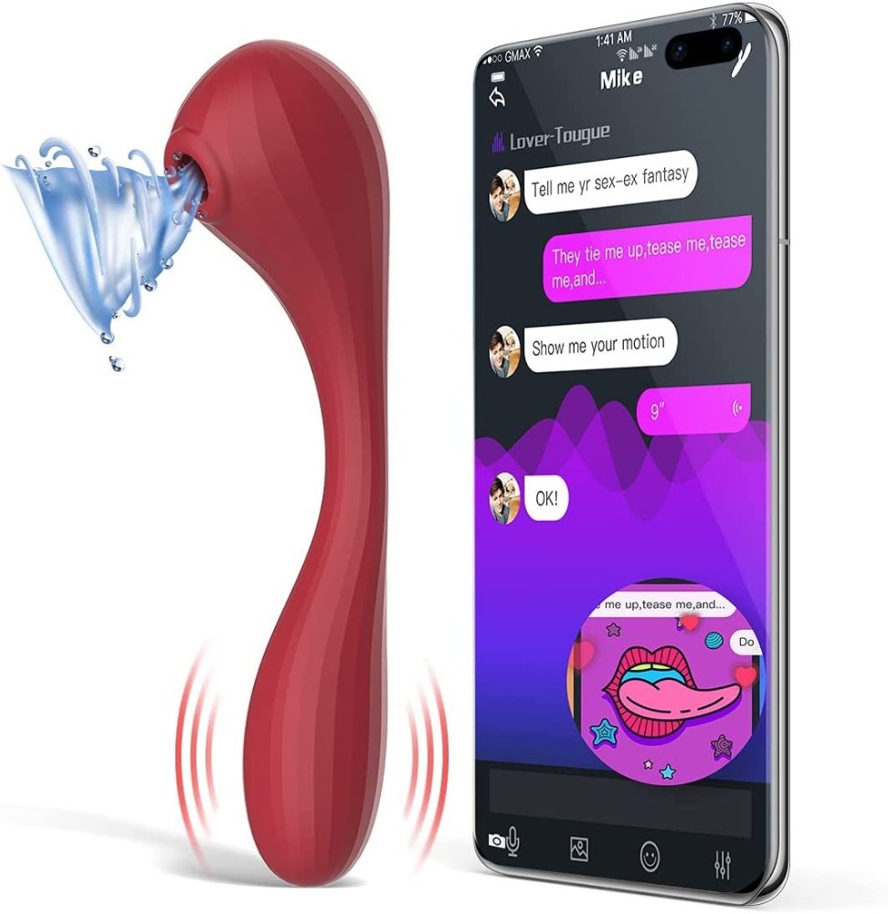 Вакуумний вагінально-кліторальний стимулятор Magic Motion Bobi Red, керування зі смартфона - зображення 1
