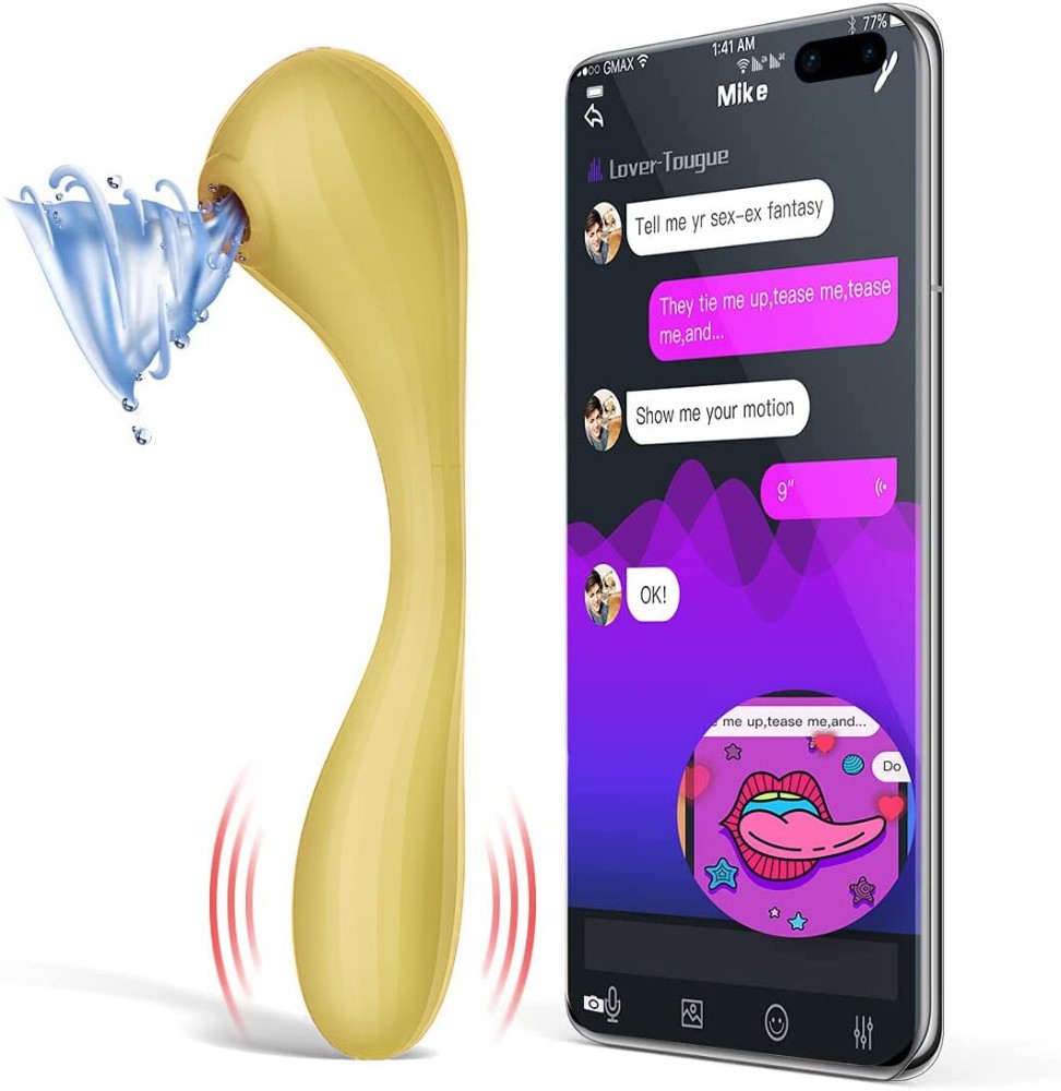 Вакуумний вагінально-кліторальний стимулятор Magic Motion Bobi Yellow, керування зі смартфона - зображення 1