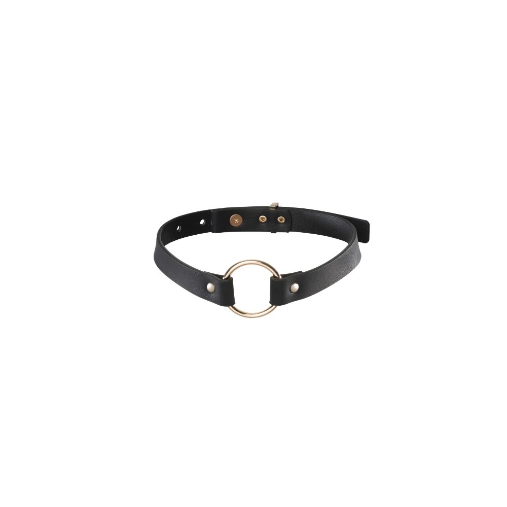 Чокер з екошкіри Bijoux Indiscrets Maze – Single Choker Black - зображення 1