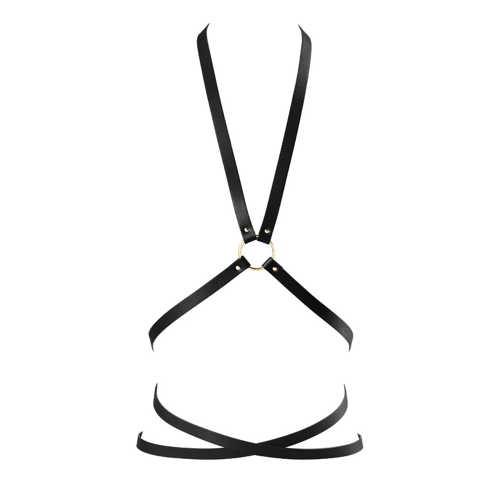 Портупея з екошкіри Bijoux Indiscrets Maze – Multi-Way Body Harness Black - зображення 1