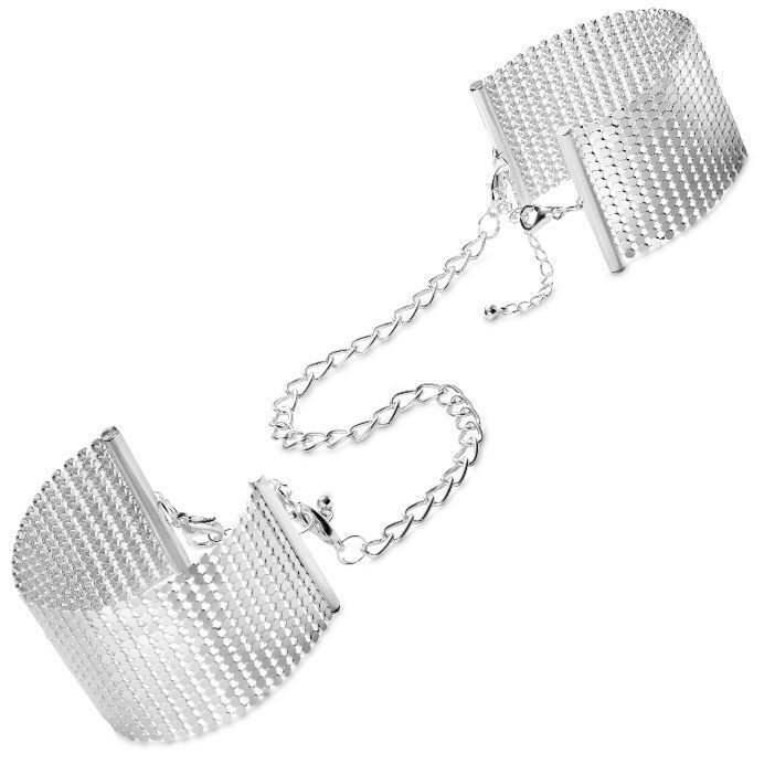 Наручники Bijoux Indiscrets Desir Metallique Handcuffs - Silver, металеві, стильні браслети - зображення 1