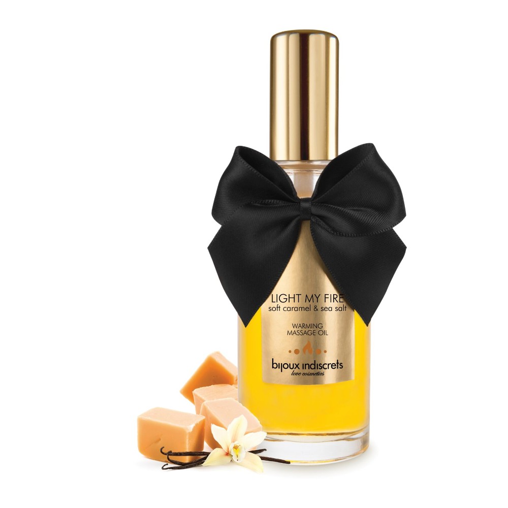 Розігрівальна олія Bijoux Indiscrets Light my Fire – Caramel&Sea salt - зображення 1
