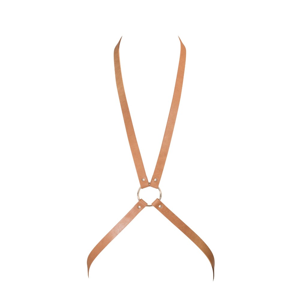 Портупея Bijoux Indiscrets MAZE - 8 Harness Brown, екошкіра - зображення 1