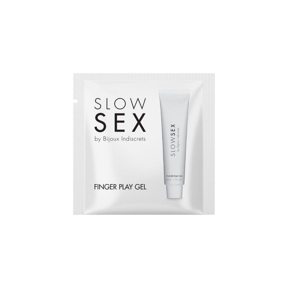 Пробник гель-змазки для мастурбації Bijoux Indiscrets Slow Sex Finger play gel - зображення 1
