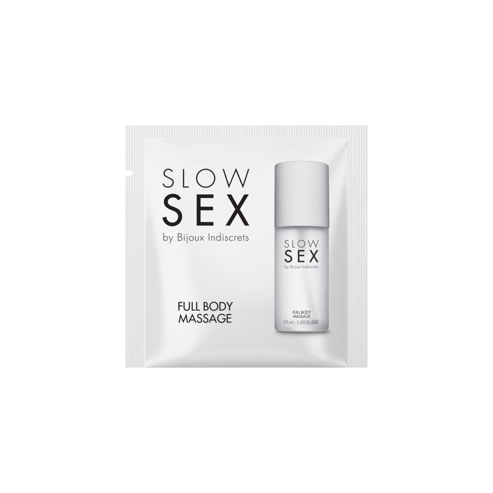 Пробник силіконового гелю для масажу всього тіла Bijoux Indiscrets Slow Sex Full body massage - зображення 1