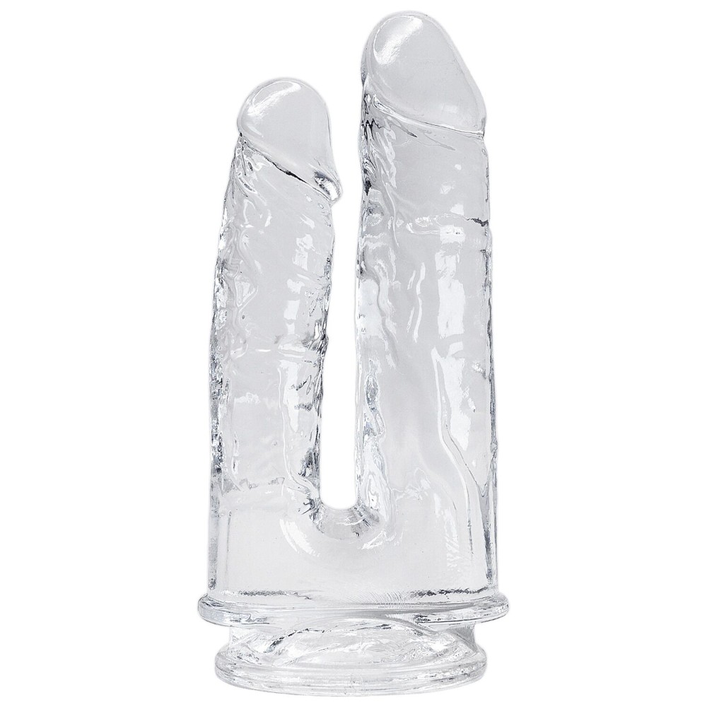 Прозорий фалоімітатор Alive Imperium Jelly Dildo для подвійного проникнення - зображення 1