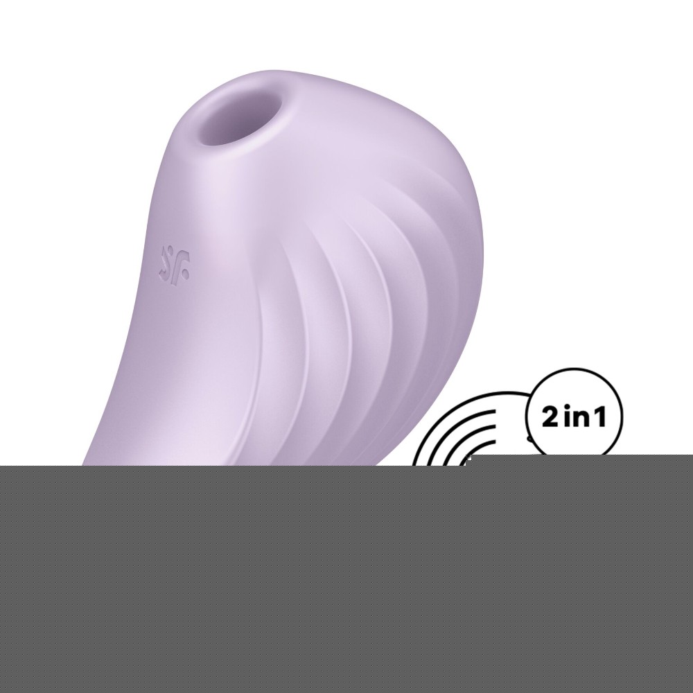 Вакуумний кліторальний стимулятор із вібрацією Satisfyer Pearl Diver Violet - зображення 1