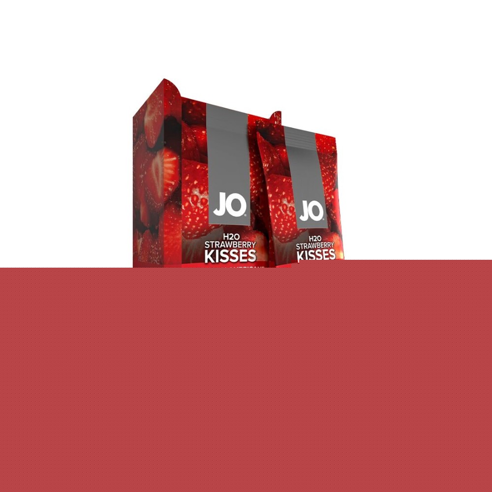 Набір лубрикантів Foil Display Box – JO H2O Lubricant – Strawberry – 12 × 10ml - зображення 1