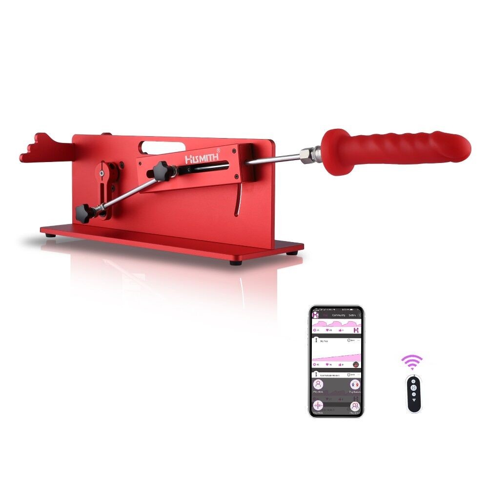 Смарт секс-машина Hismith Table Top 2.0 Pro APP Red, настільна версія - зображення 1