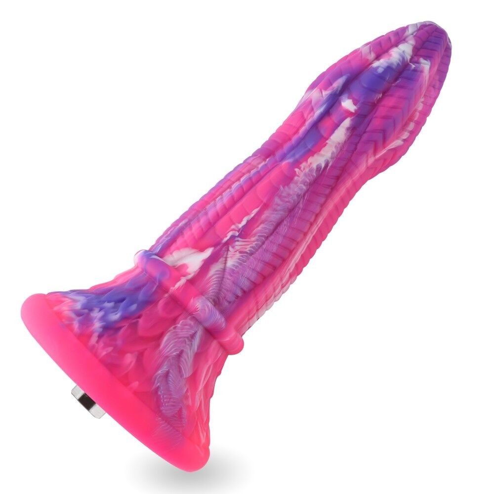 Фалоімітатор для секс-машин Hismith 10.3″ Silicone Monster Dildo Series, KlicLok та присоска - зображення 1