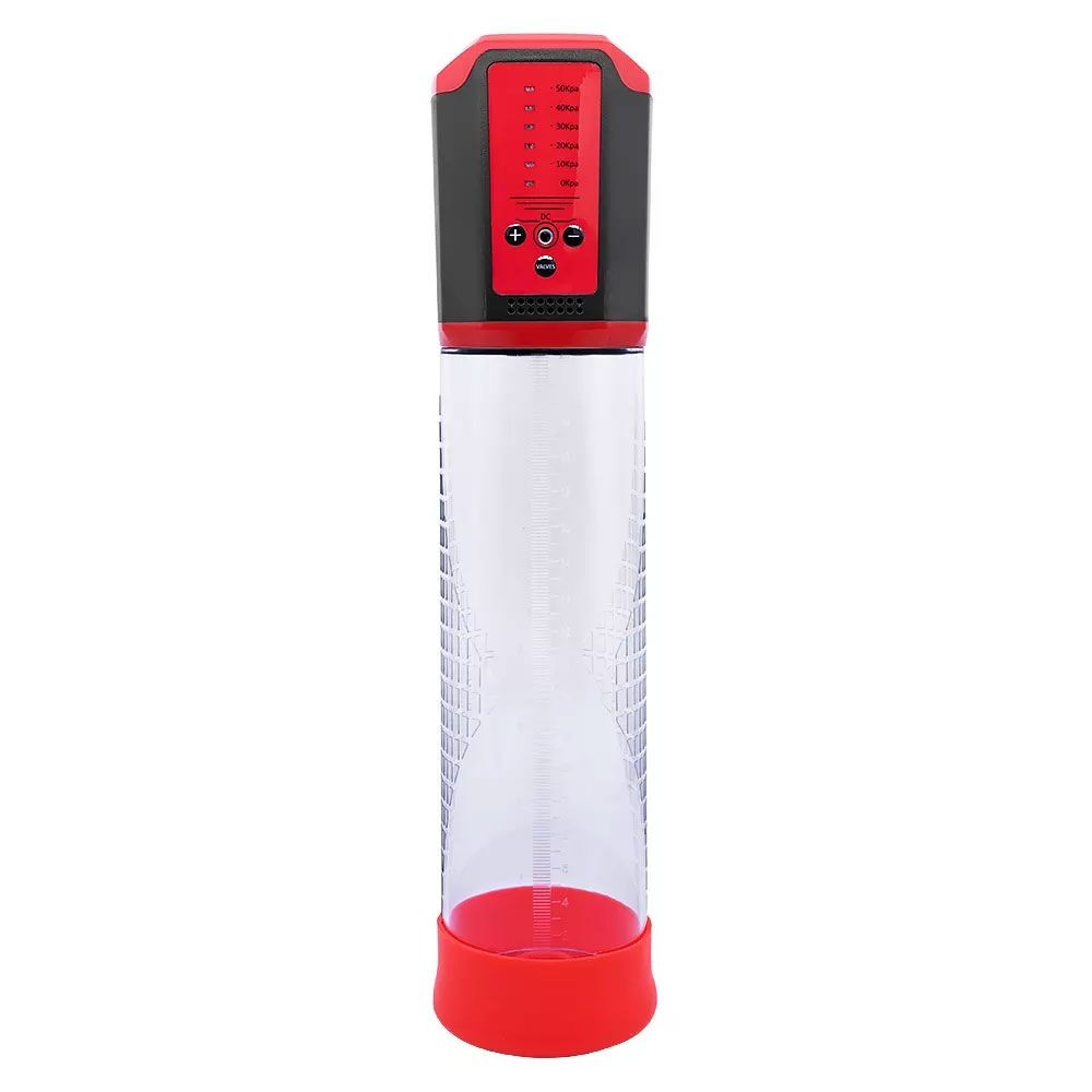 Автоматична вакуумна помпа Men Powerup Passion Enlargement system Red, перезаряджувана, 5 режимів - зображення 1