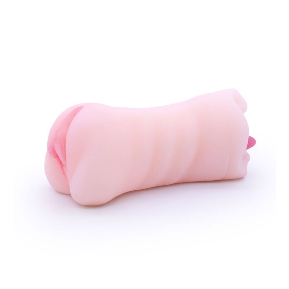 Двосторонній мастурбатор Men Powerup Eroticism: вагіна та ротик - зображення 1