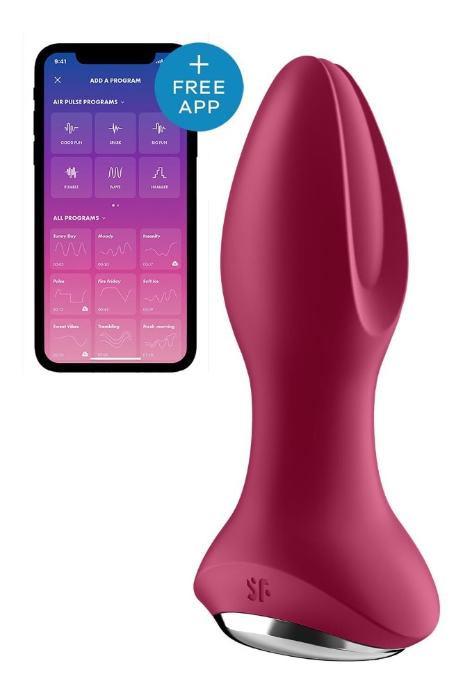 Анальна смарт-вібропробка із перлинним масажем Satisfyer Rotator Plug 2+ Violet - зображення 1