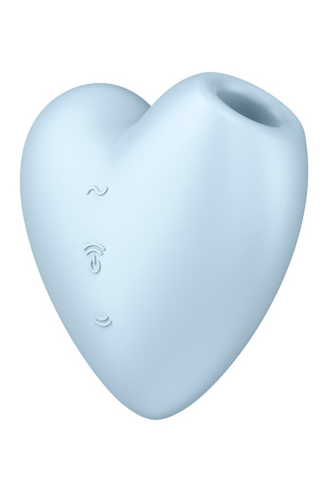 Вакуумний стимулятор-серце з вібрацією Satisfyer Cutie Heart Blue - зображення 1