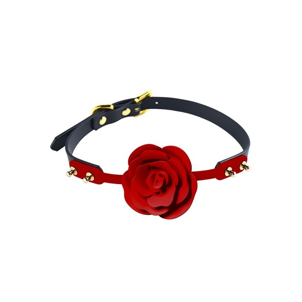 Розкішний кляп у вигляді троянди Zalo - Rose Ball Gag, подвійне використання - зображення 1
