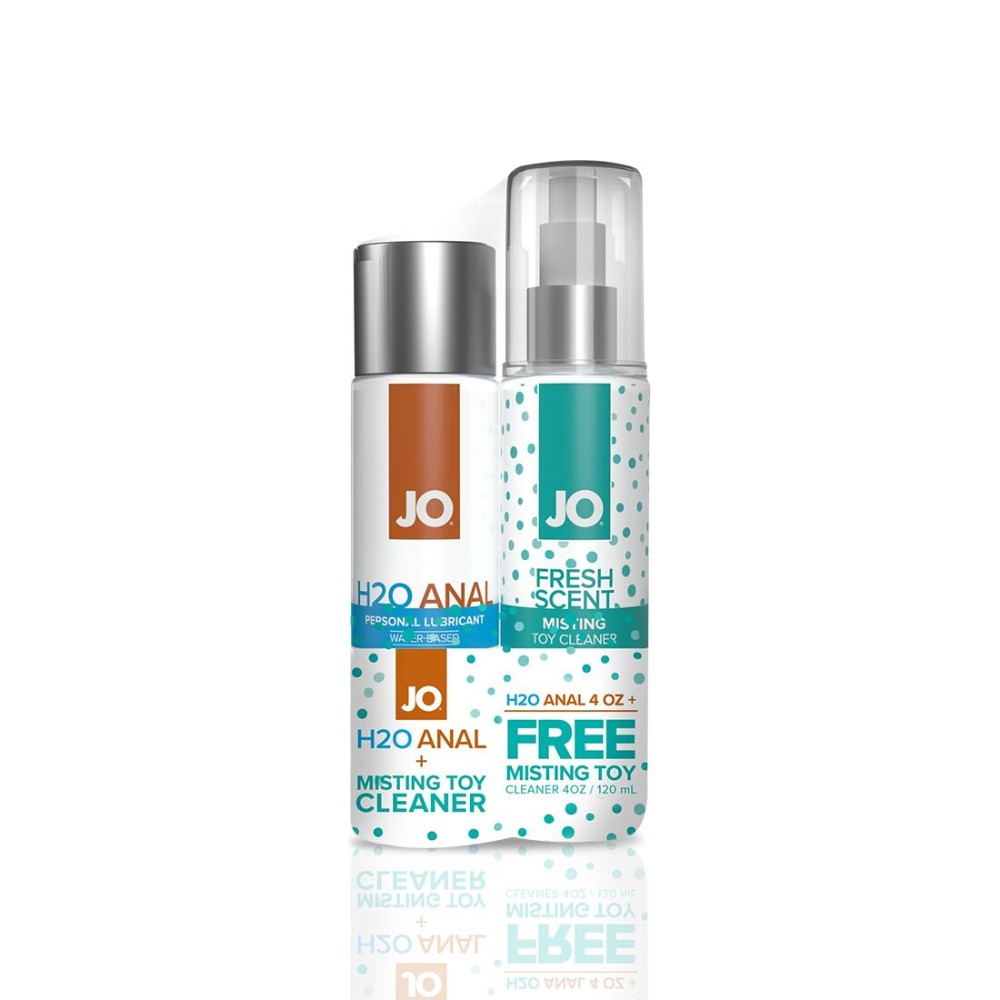 Комплект JO GWP — ANAL H2O Lubricant 120 мл + Misting Toy Cleaner 120 мл - зображення 1
