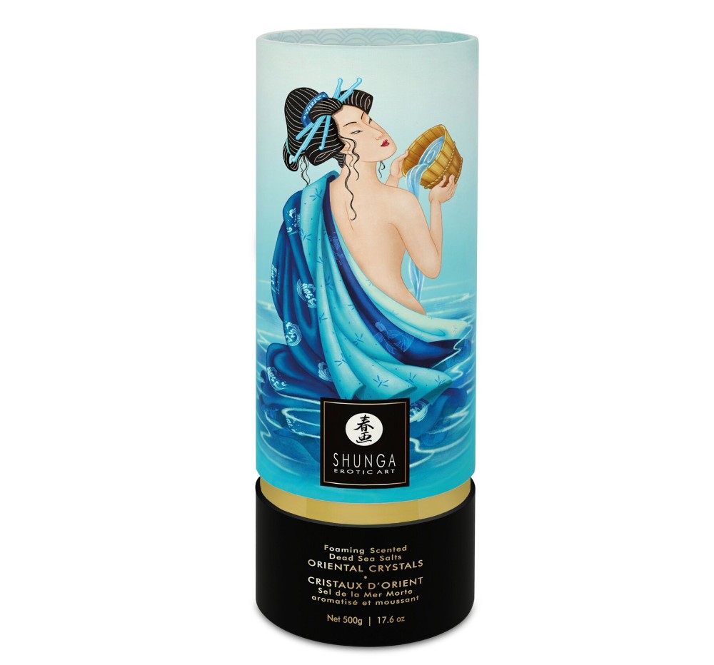 Пінлива сіль для ванни Shunga Dead Sea salt Oriental Crystals — Ocean Temptations (500 г) - зображення 1