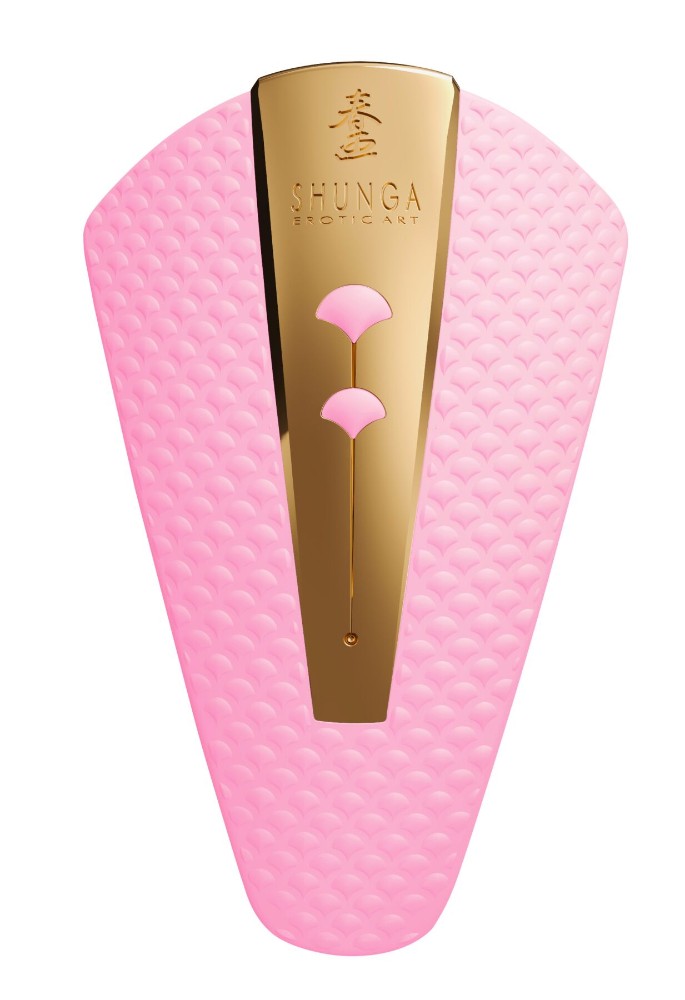Кліторальний вібратор Shunga Obi Light Pink - зображення 1