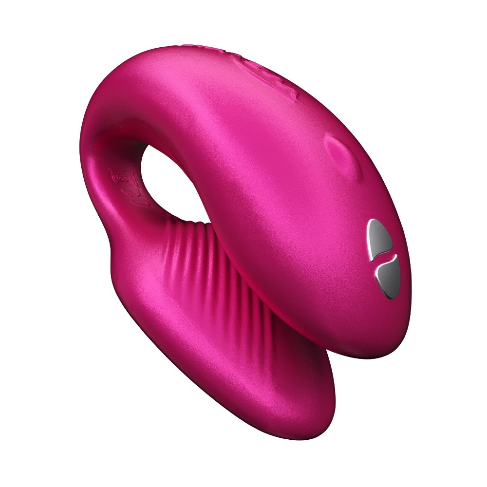 Смарт-вібратор для пар We-Vibe Chorus Cosmic Pink, сенсорне керування вібраціями стисненням пульта - зображення 1