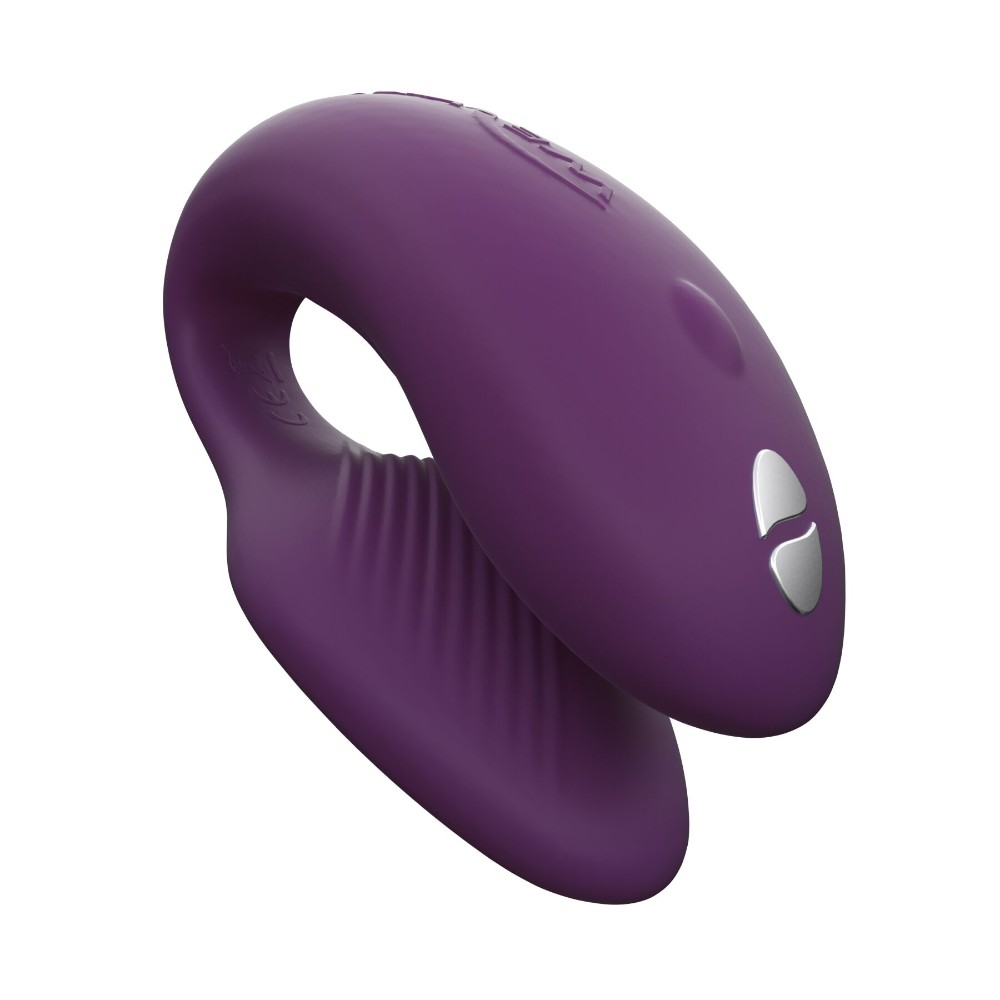 Смарт-вібратор для пар We-Vibe Chorus Purple, сенсорне керування вібраціями стисненням пульта - зображення 1