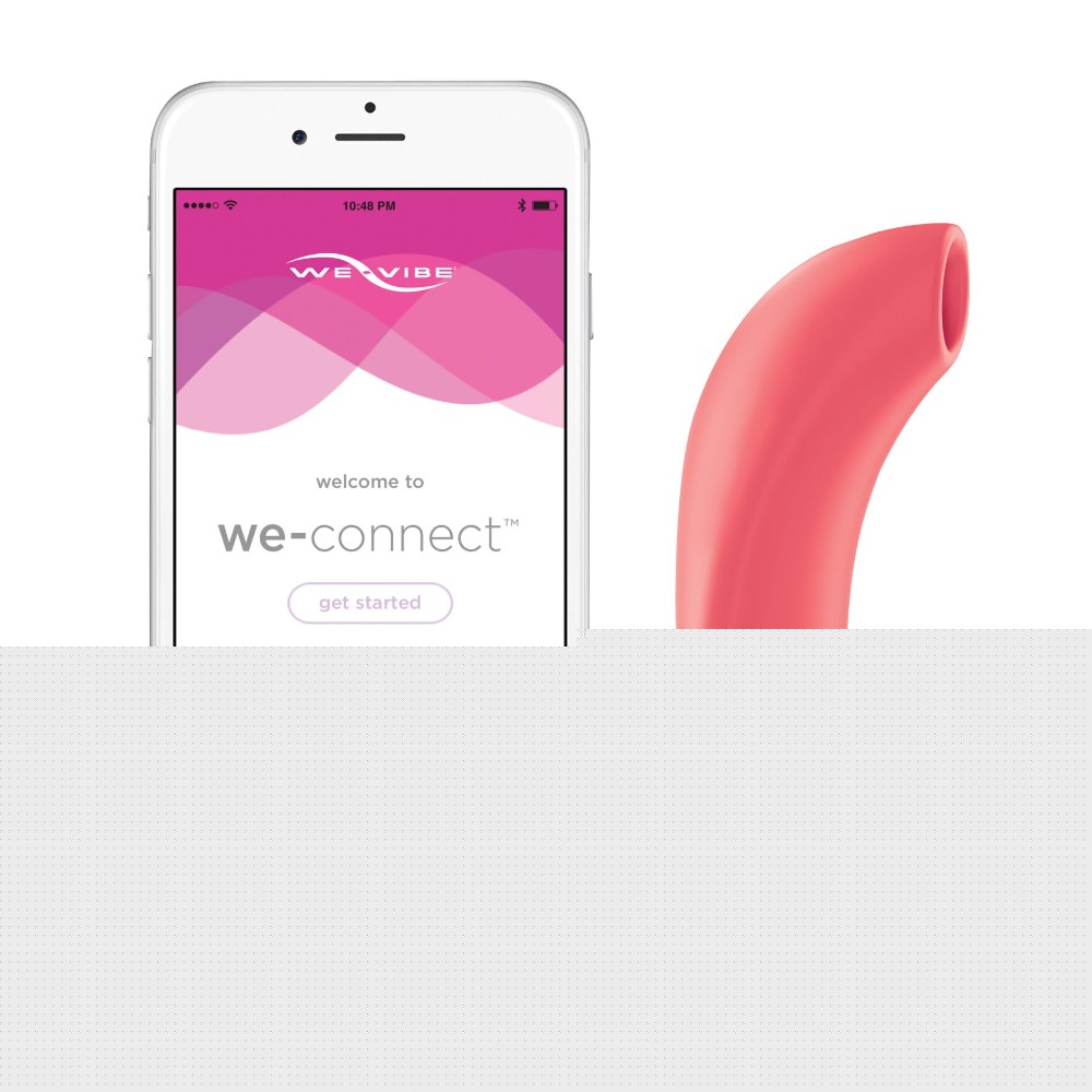 Вакуумний смарт-стимулятор для пар We-Vibe Melt Coral, зручно поєднувати з проникним сексом - зображення 1