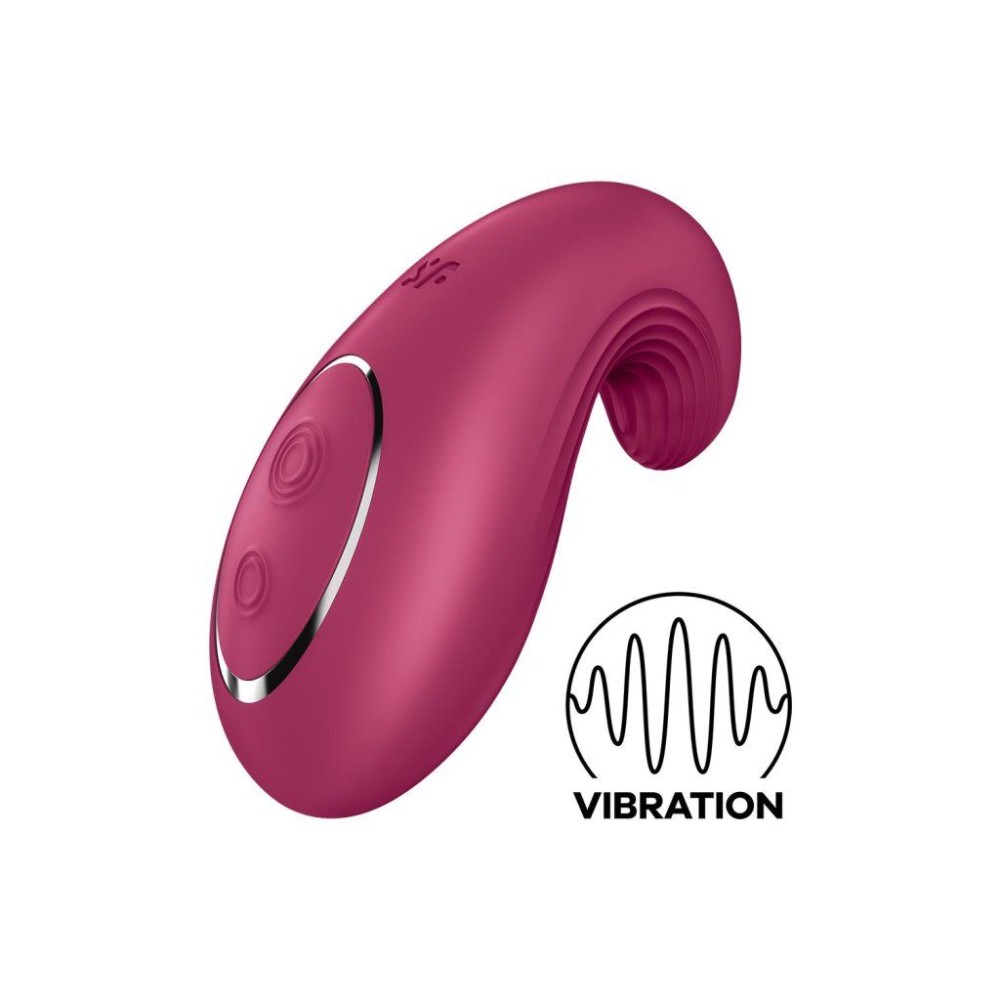 Вібратор Satisfyer Dipping Delight Berry, 2 мотори, гнучкий кінчик - зображення 1