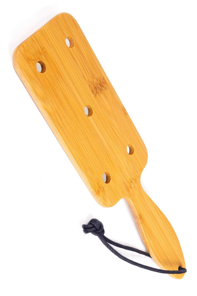 Падл Fetish Tentation Paddle Wide and Short Bamboo, упакований у ПЕ пакет - зображення 1