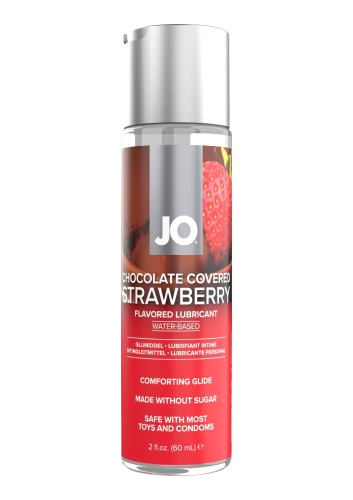 Змазка на водній основі JO Chocolate Covered Strawberry (60 мл), без цукру - зображення 1