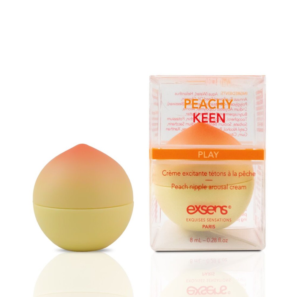 Збуджувальний крем для сосків EXSENS Peachy Keen (8 мл) з олією жожоба та ши, їстівний, без цукру - зображення 1