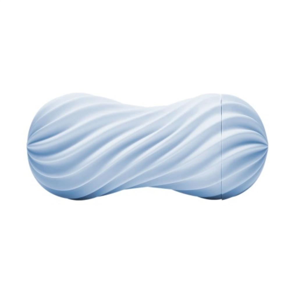 Мастурбатор Tenga FLEX Bubbly Blue зі змінною інтенсивністю, можна скручувати, вакуум - зображення 1