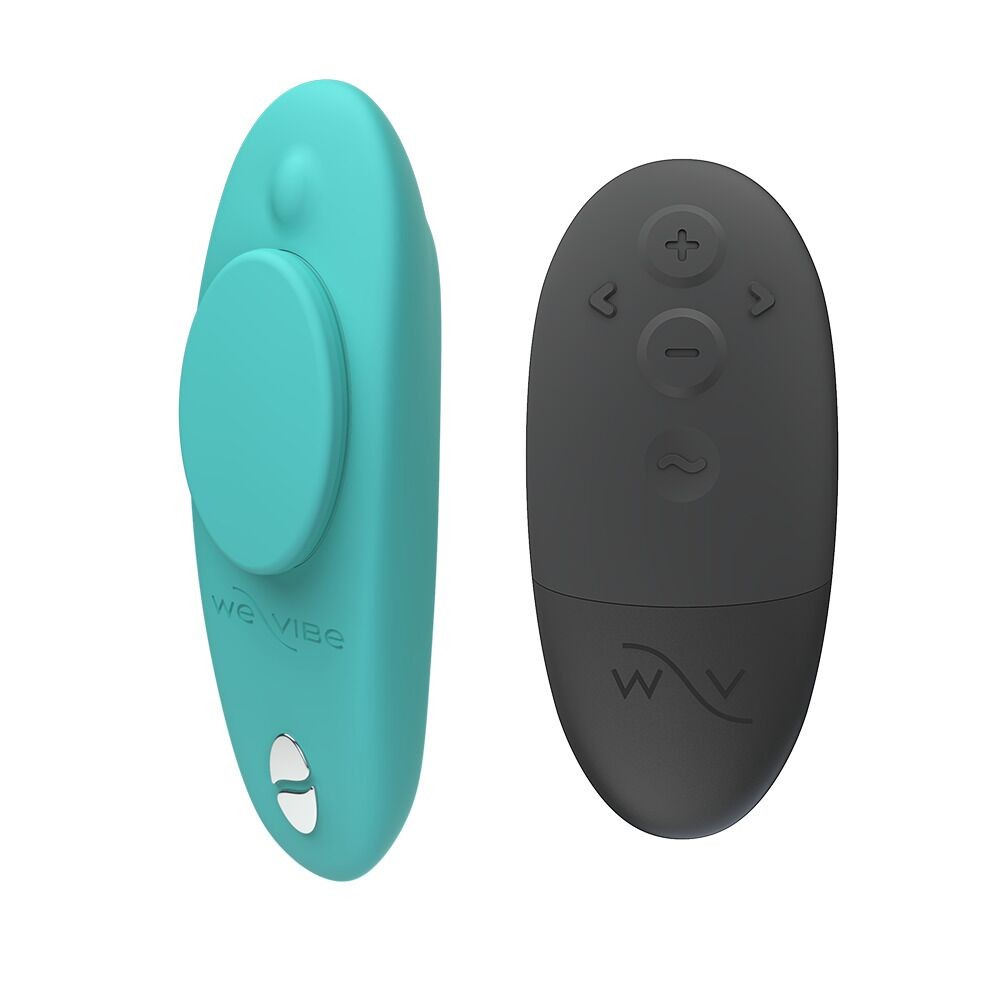 Смарт-вібратор у трусики We-Vibe Moxie+ Aqua, оновлений пульт ДК - зображення 1