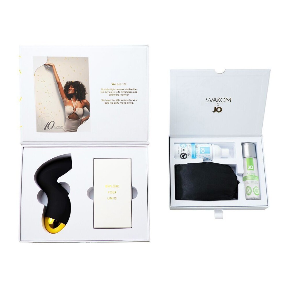 Подарунковий набір Svakom Anniversary Box: вакуумний стимулятор, стрічки, маска, лубрикант, спрей - зображення 1