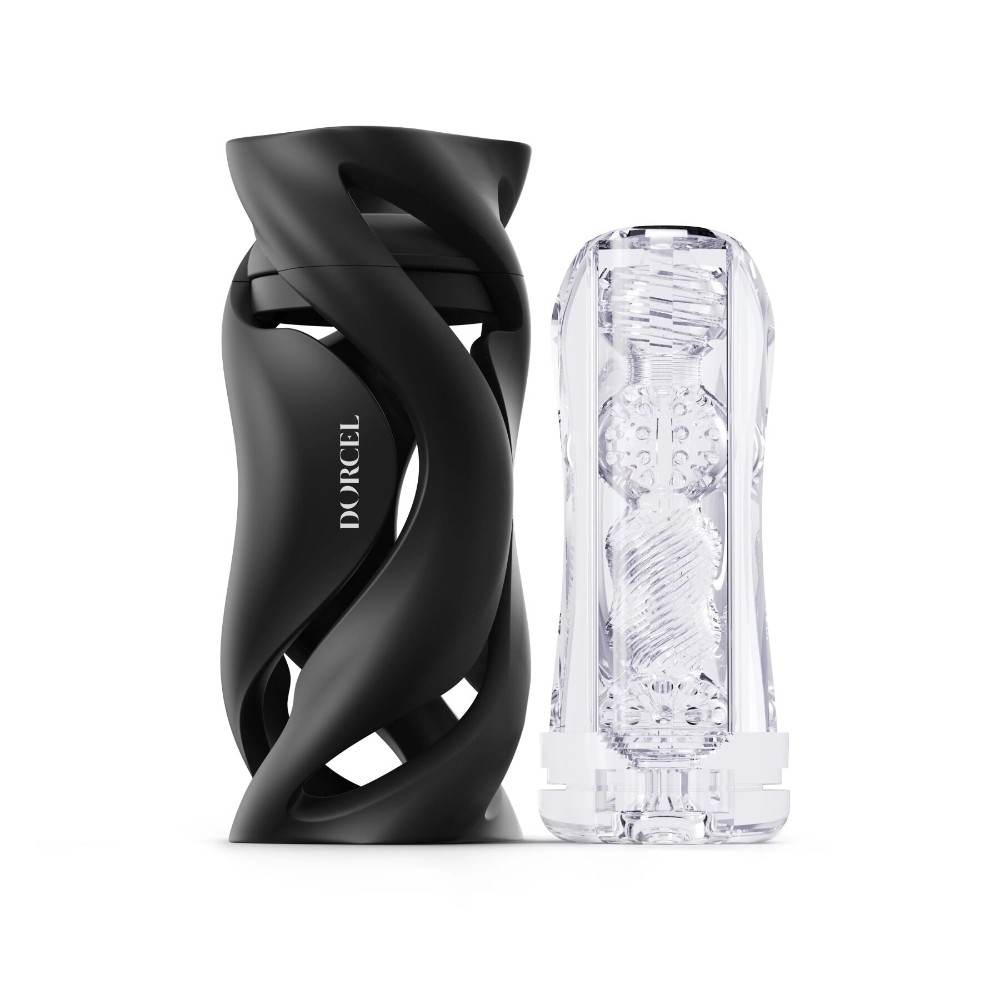 Мастурбатор Dorcel DEEP BLOW BLACK, подвійне використання - зображення 1