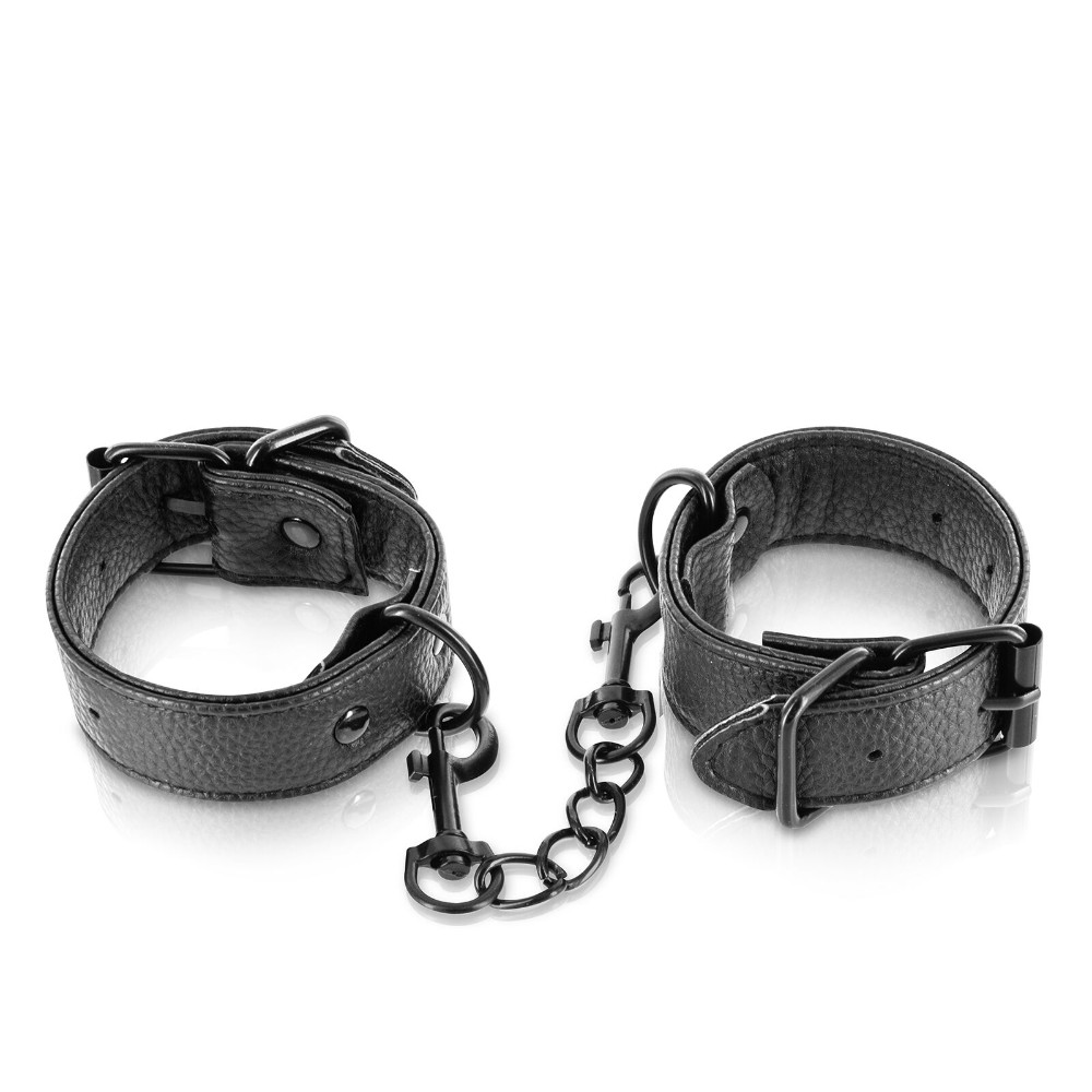 Наручники Fetish Tentation Adjustable Handcuffs, регульовані, знімний ланцюжок з карабінами - зображення 1