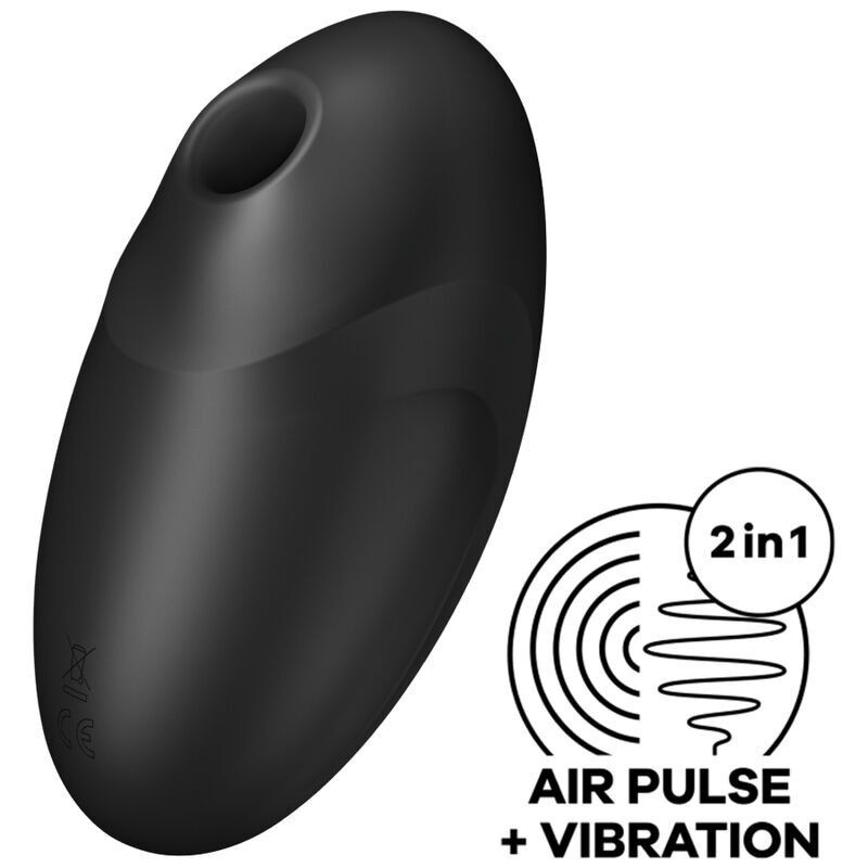 Вакуумний стимулятор з вібрацією Satisfyer Vulva Lover 3 Black - зображення 1